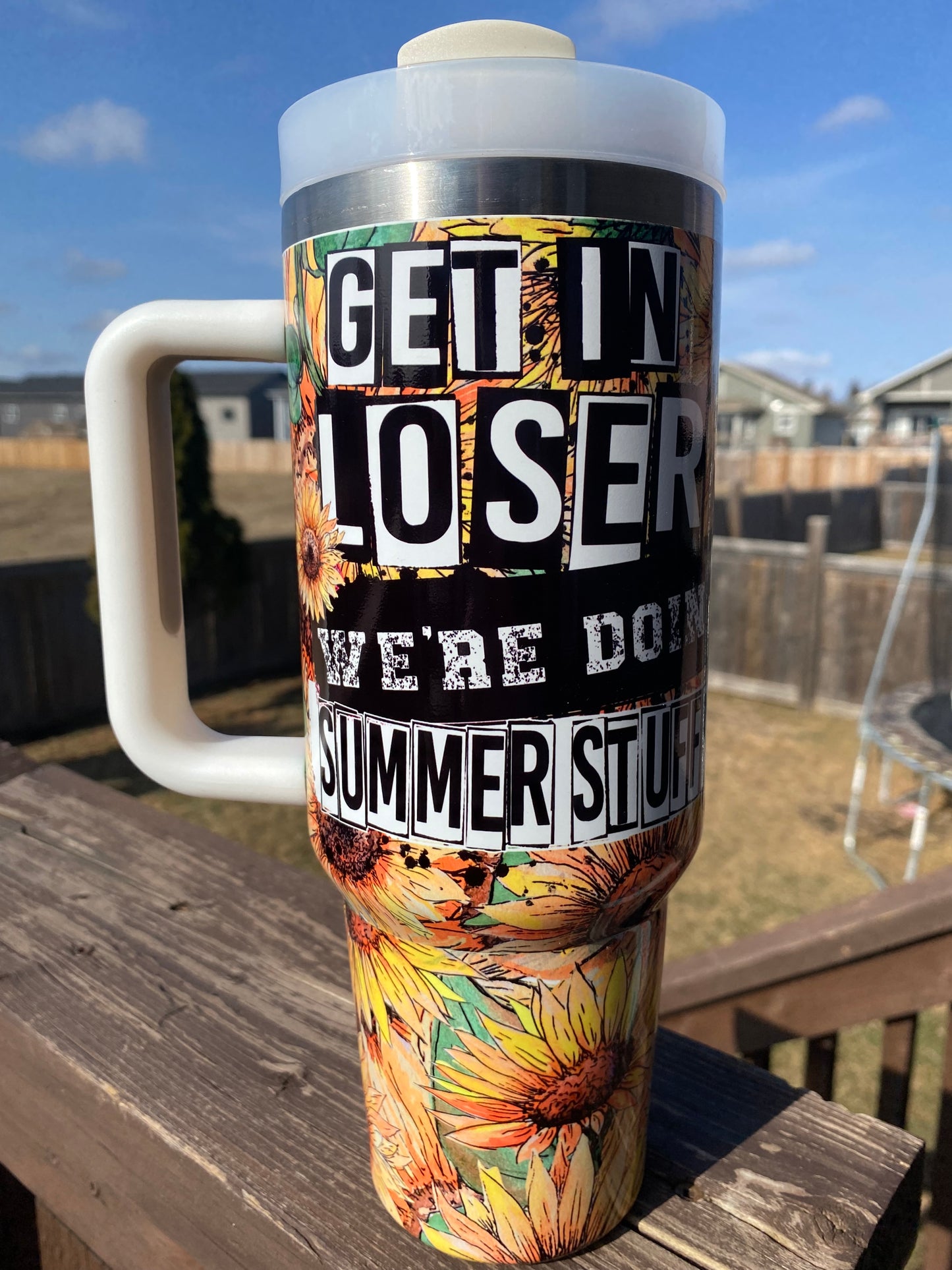 40 oz White Tumblers