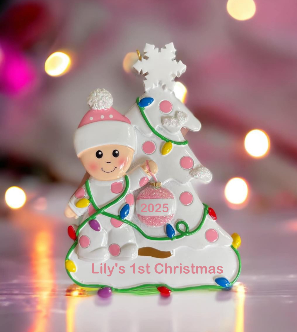 Resin First Christmas Tree Ornament