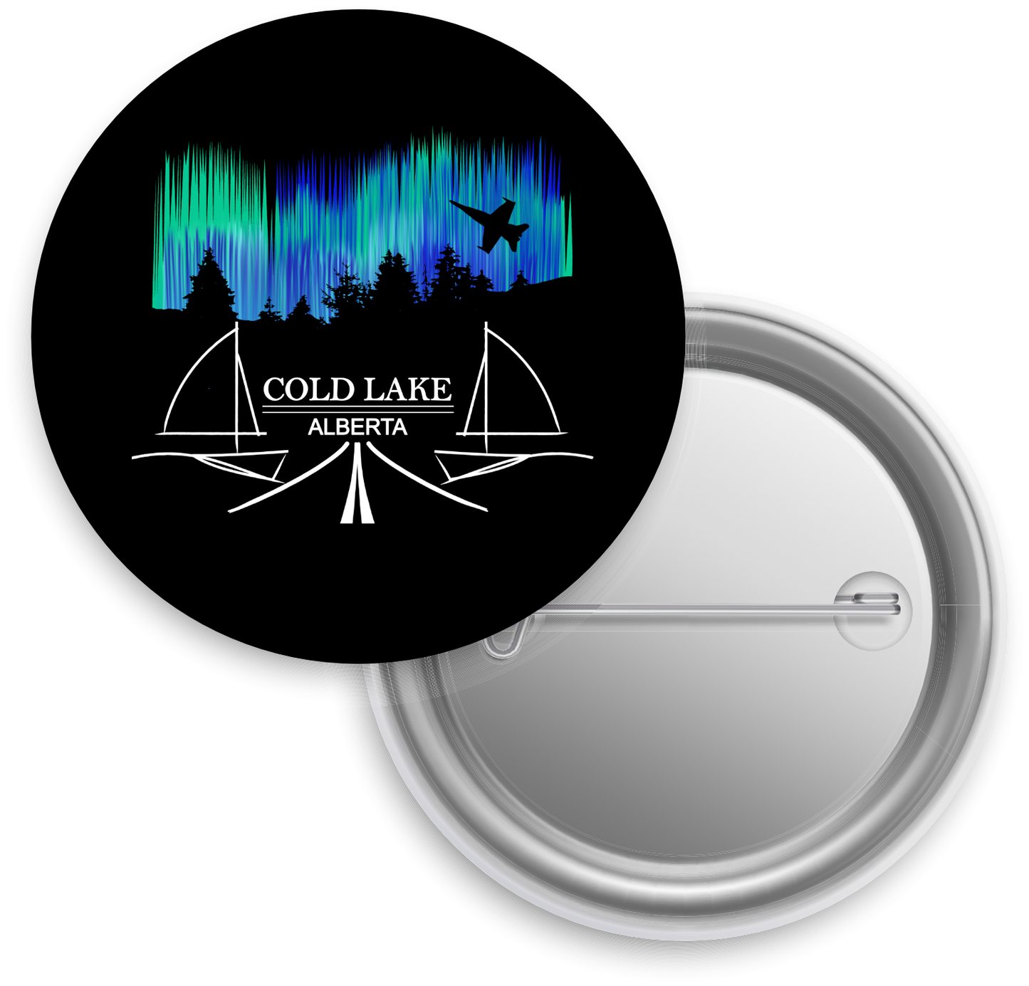 Cold Lake Button Badge