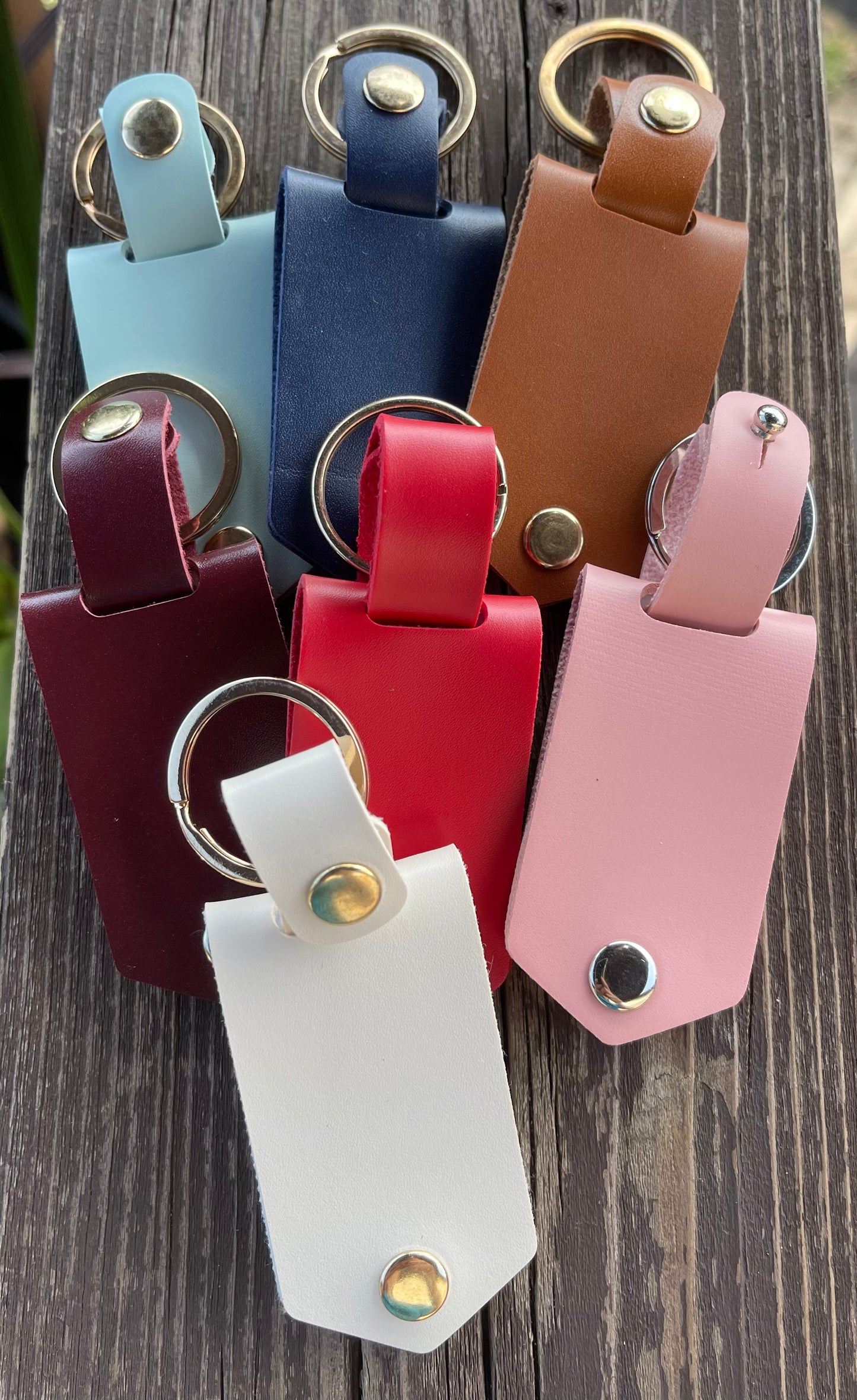 Leather Photo Keychain