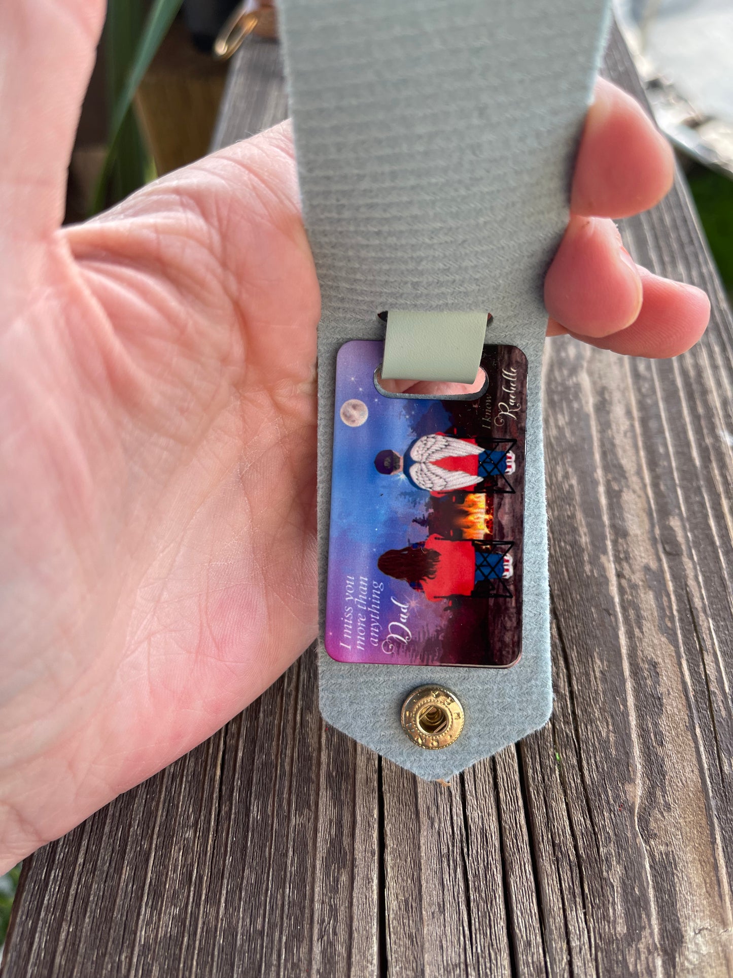 Leather Photo Keychain