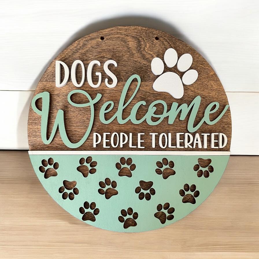 Pet Lovers Welcome Sign DIY