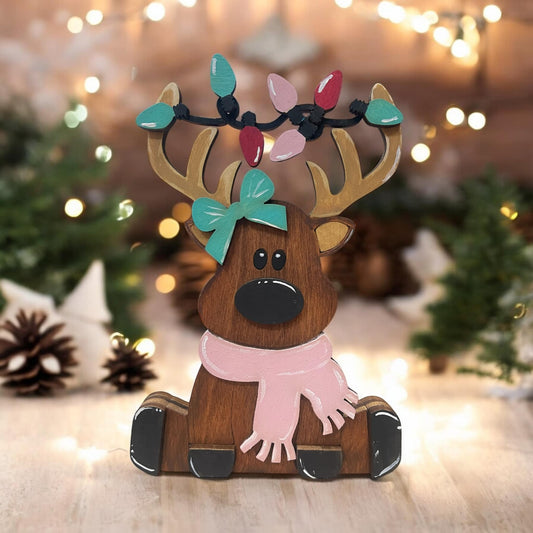 Girl Deer Shelf Display