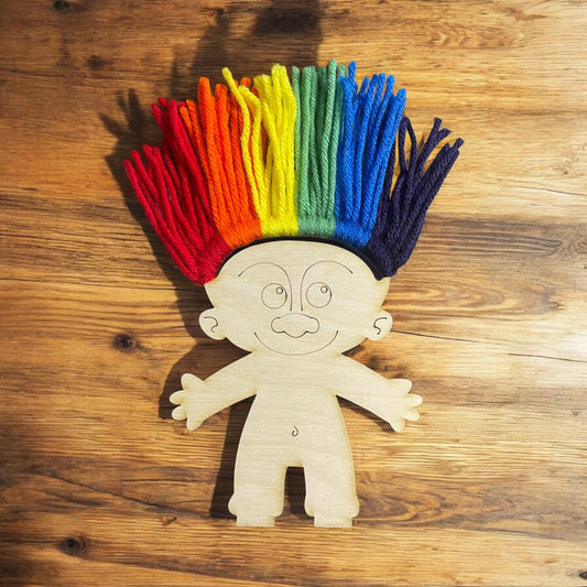 No Paint, No Mess, Funny Hair Doll