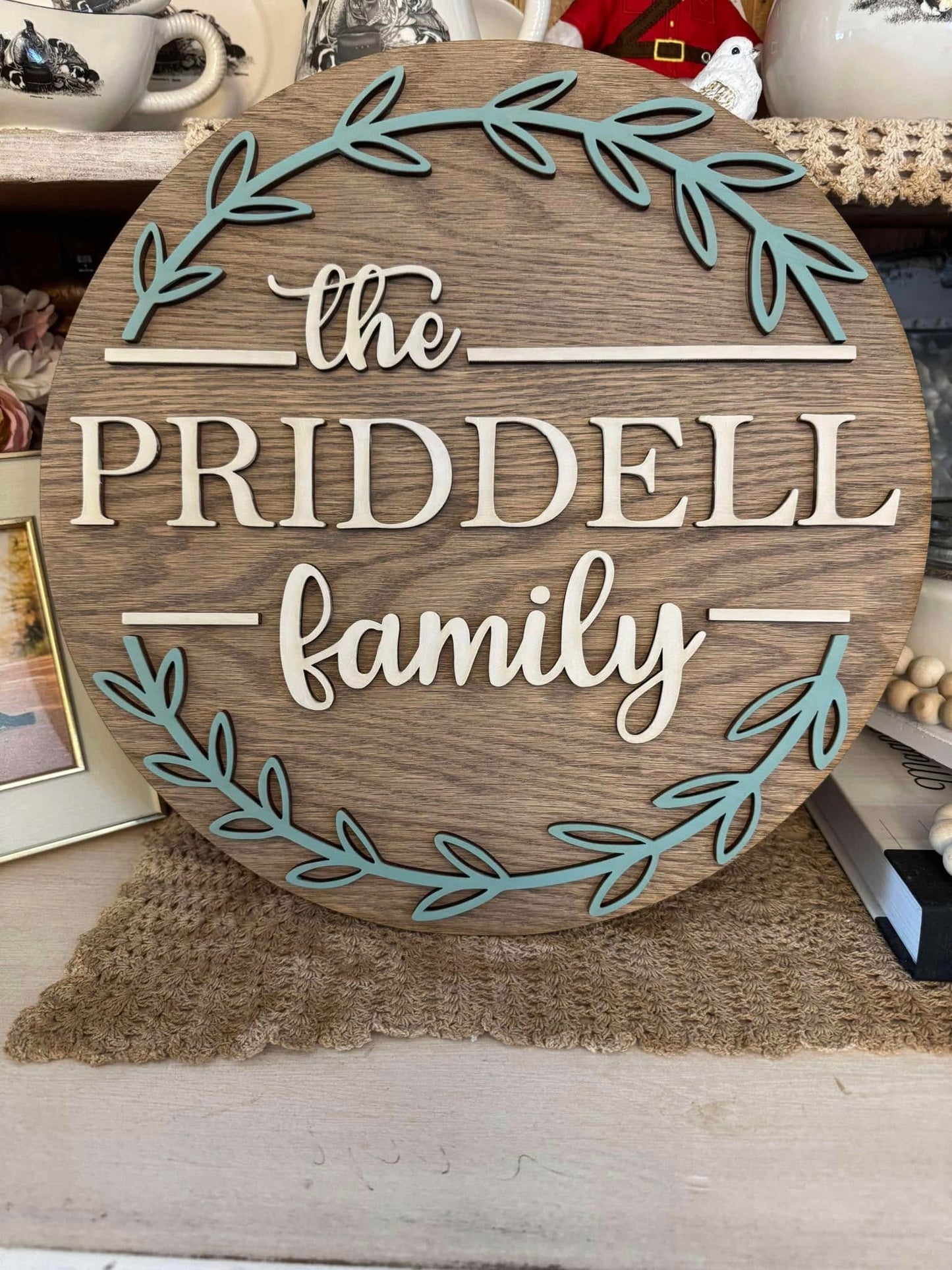 Family Name Leaf Sign DIY