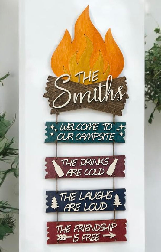 Welcome to Our Campsite DIY Sign