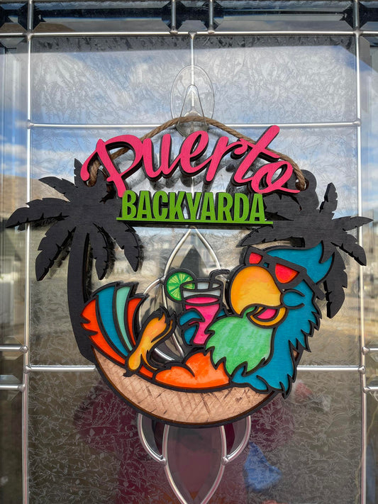 Patio Backyardia DIY Sign