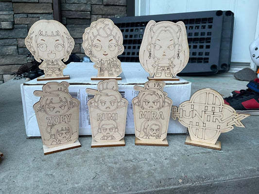 Girl and Boy Pop Group Characters