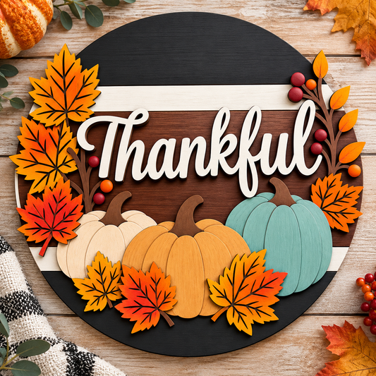 Interchangeable Sign Thankful