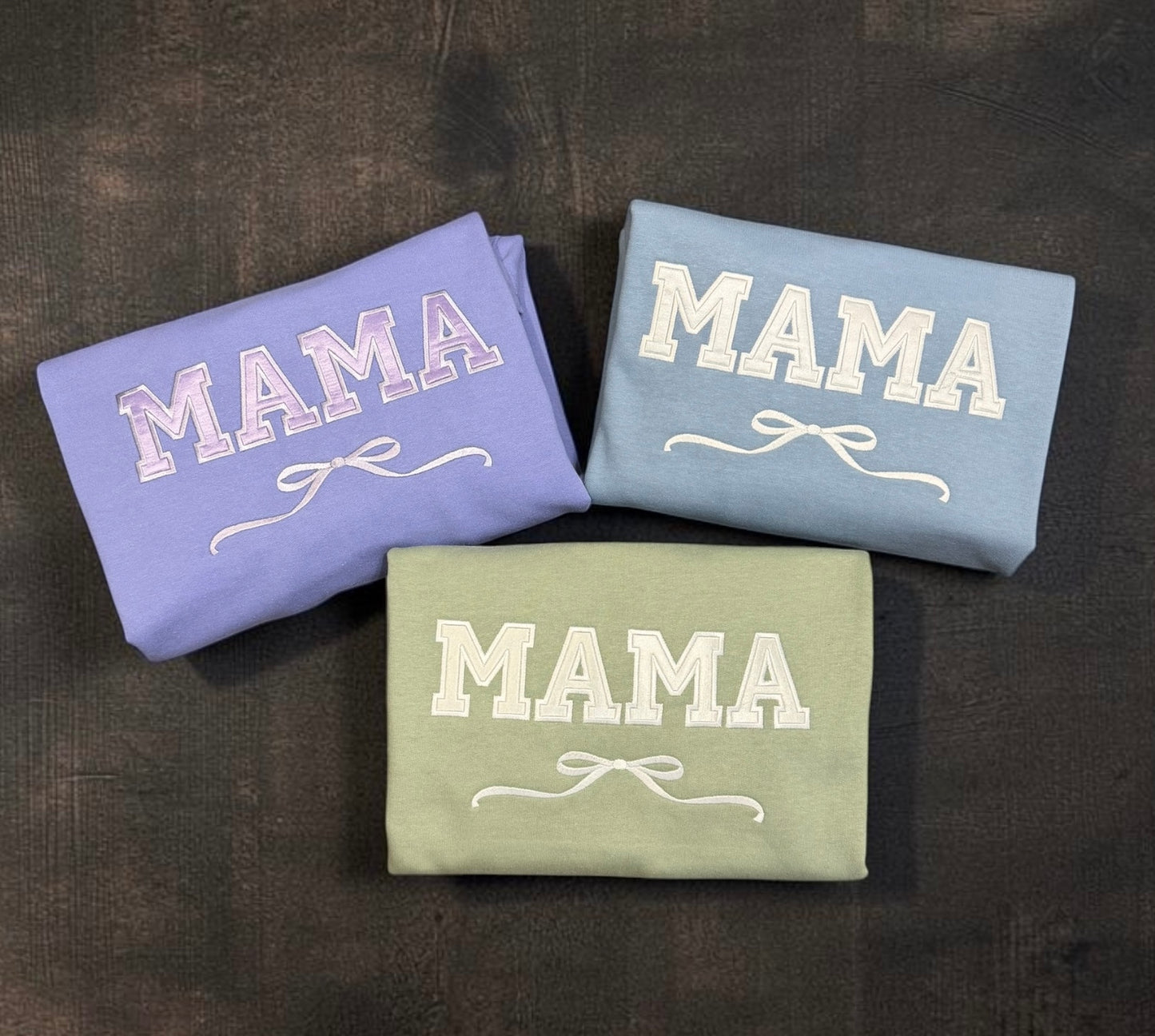 Mama Bow Applique Sweater
