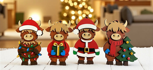 Cow DIY Ornament Set