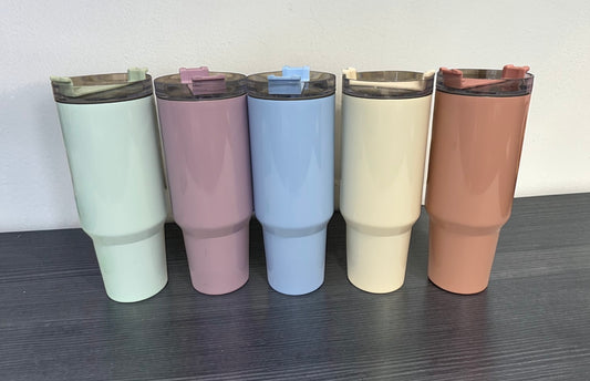 40 oz Pastel Glossy Tumbler