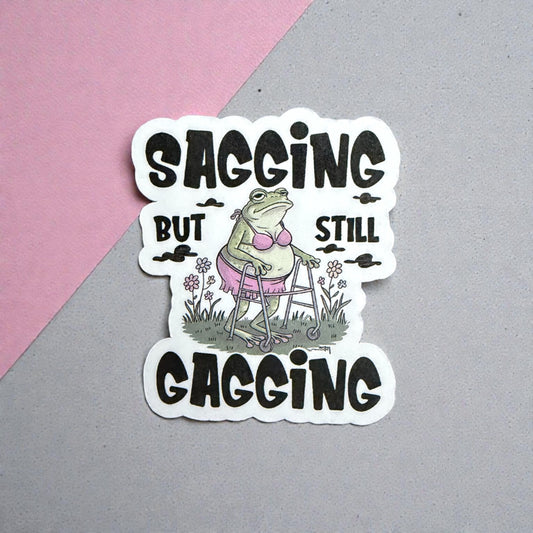 2” Sagging Frog Sticker