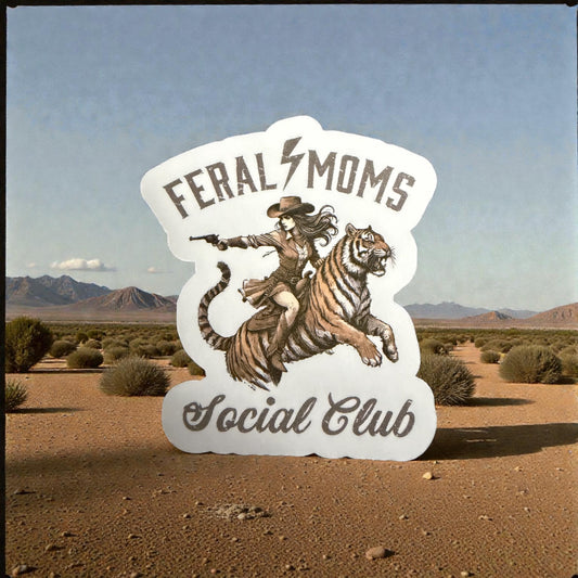 2” Feral Moms Sticker