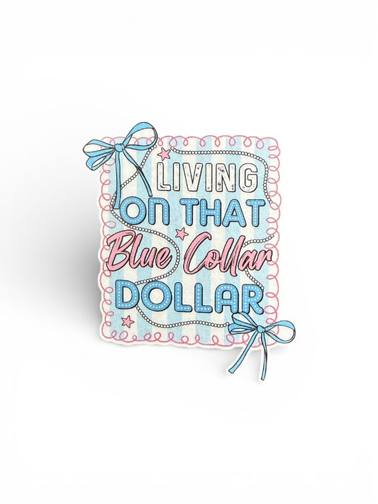 2” Blue Collar Sticker