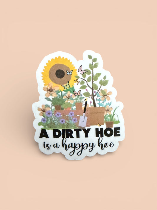 2” Happy Hoe Sticker