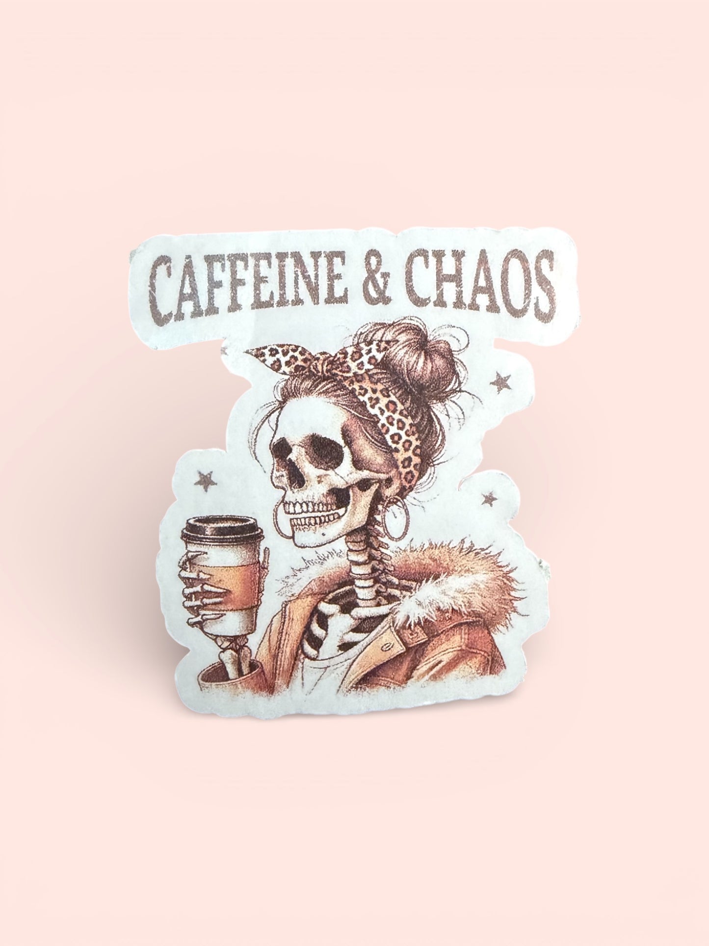 2” Caffeine Chaos Sticker