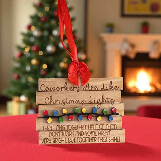 Coworker Wooden Christmas Ornament