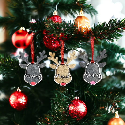 Reindeer Name Ornaments