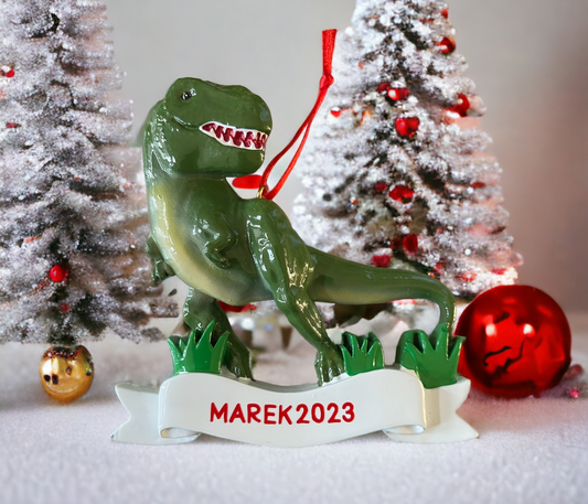 Resin T Rex Ornament