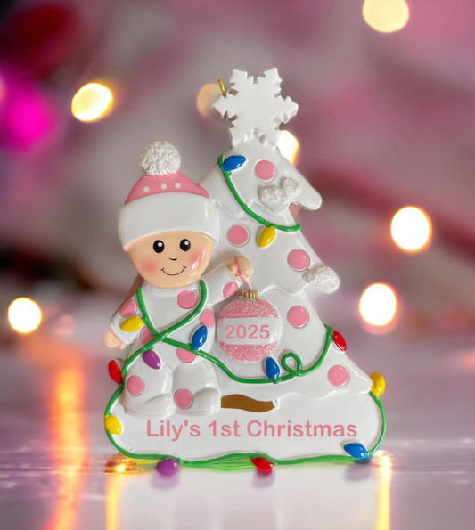Resin First Christmas Tree Ornament