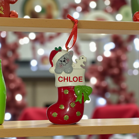 Resin Cat Ornament