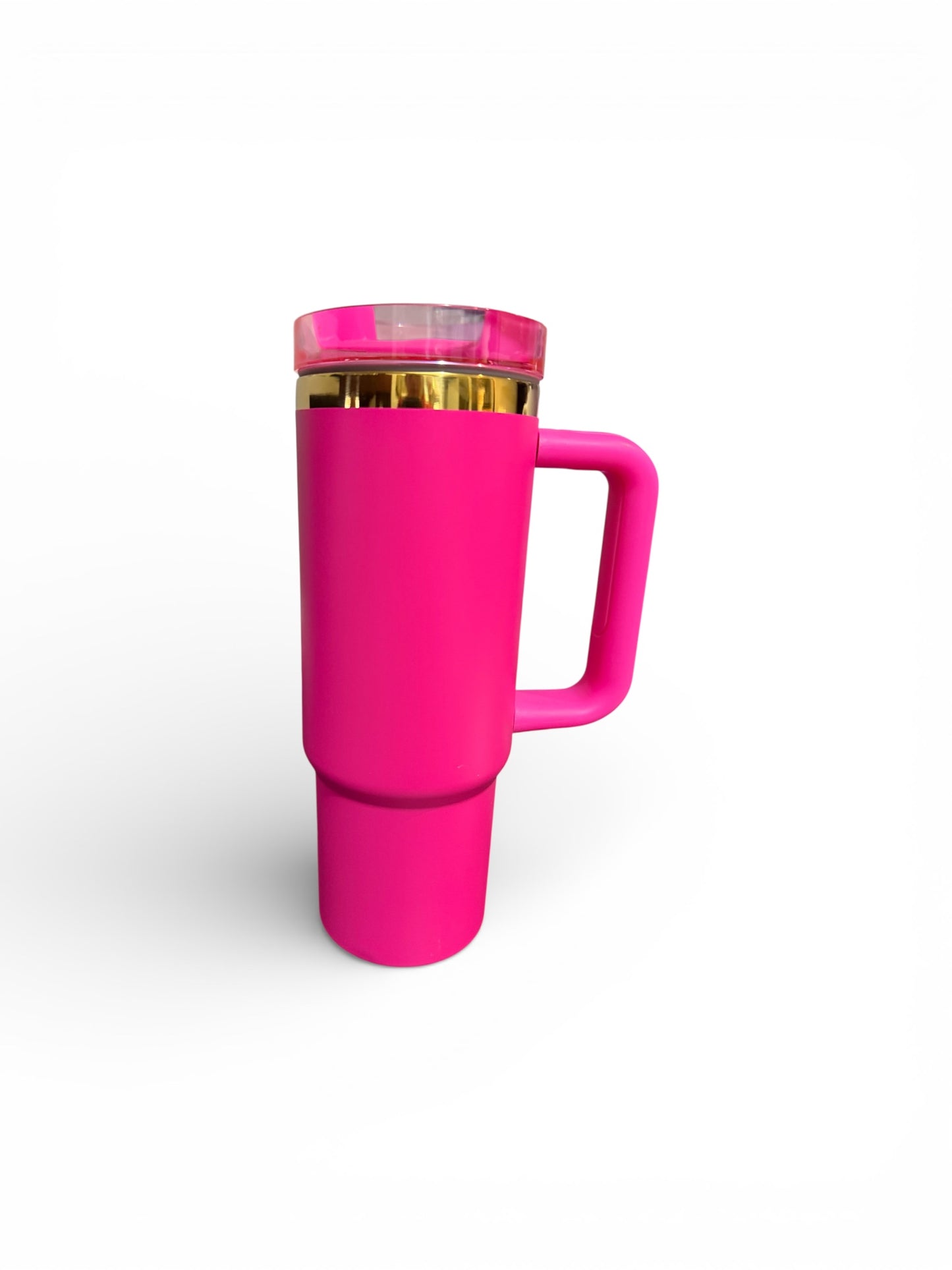 30 oz Hot Pink Gold Tumbler