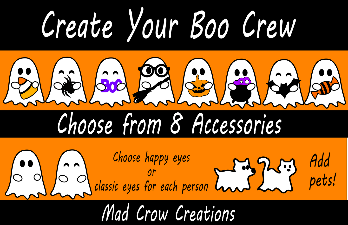 The Boo Crew Wooden Family Sign