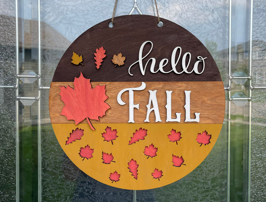 Hello Fall Sign