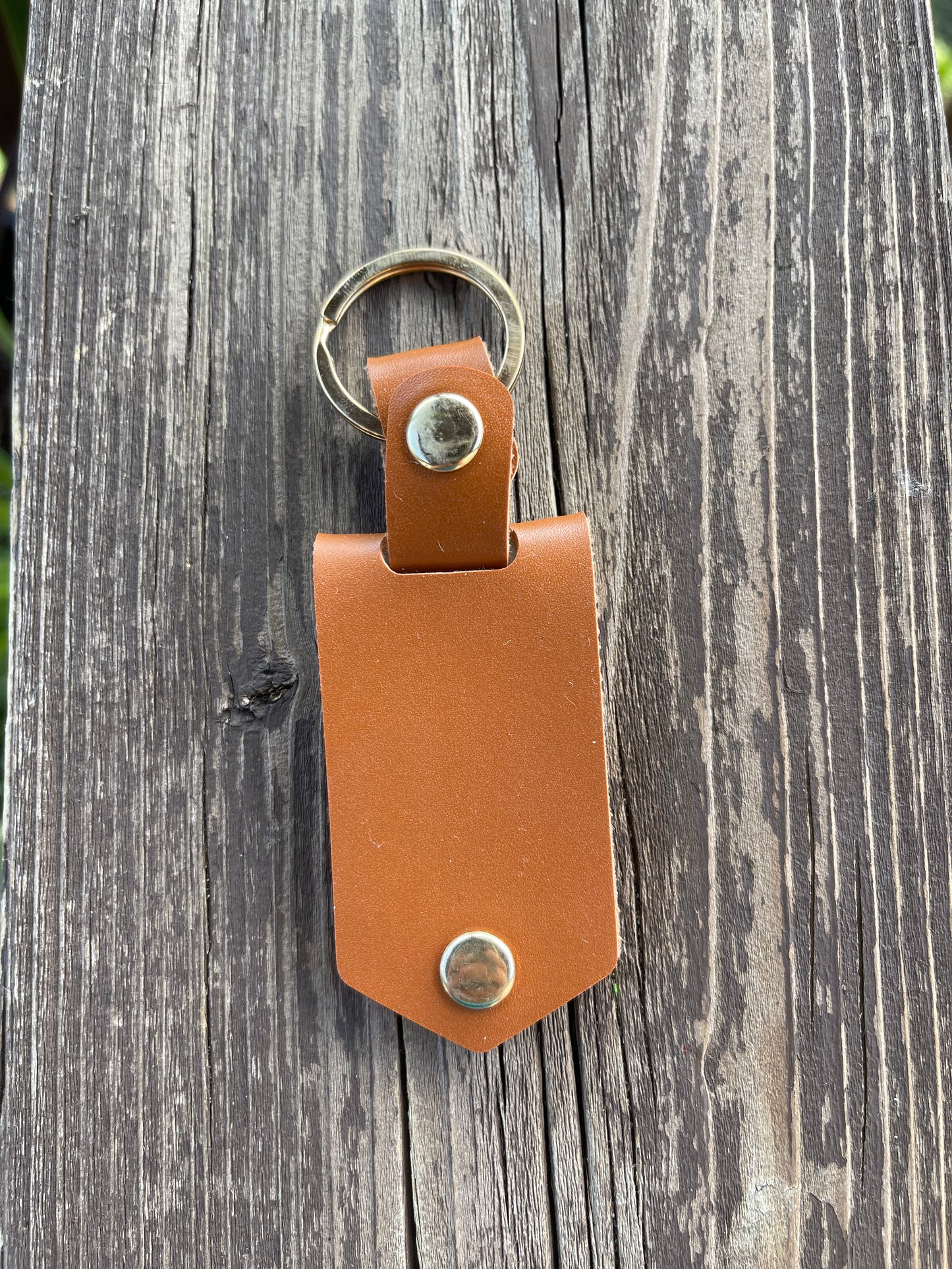 Leather Photo Keychain