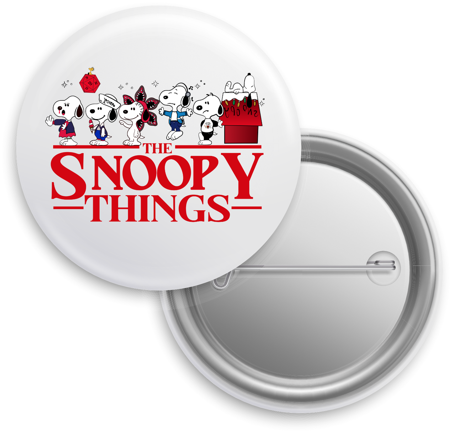 Stranger Dogs Button Badge