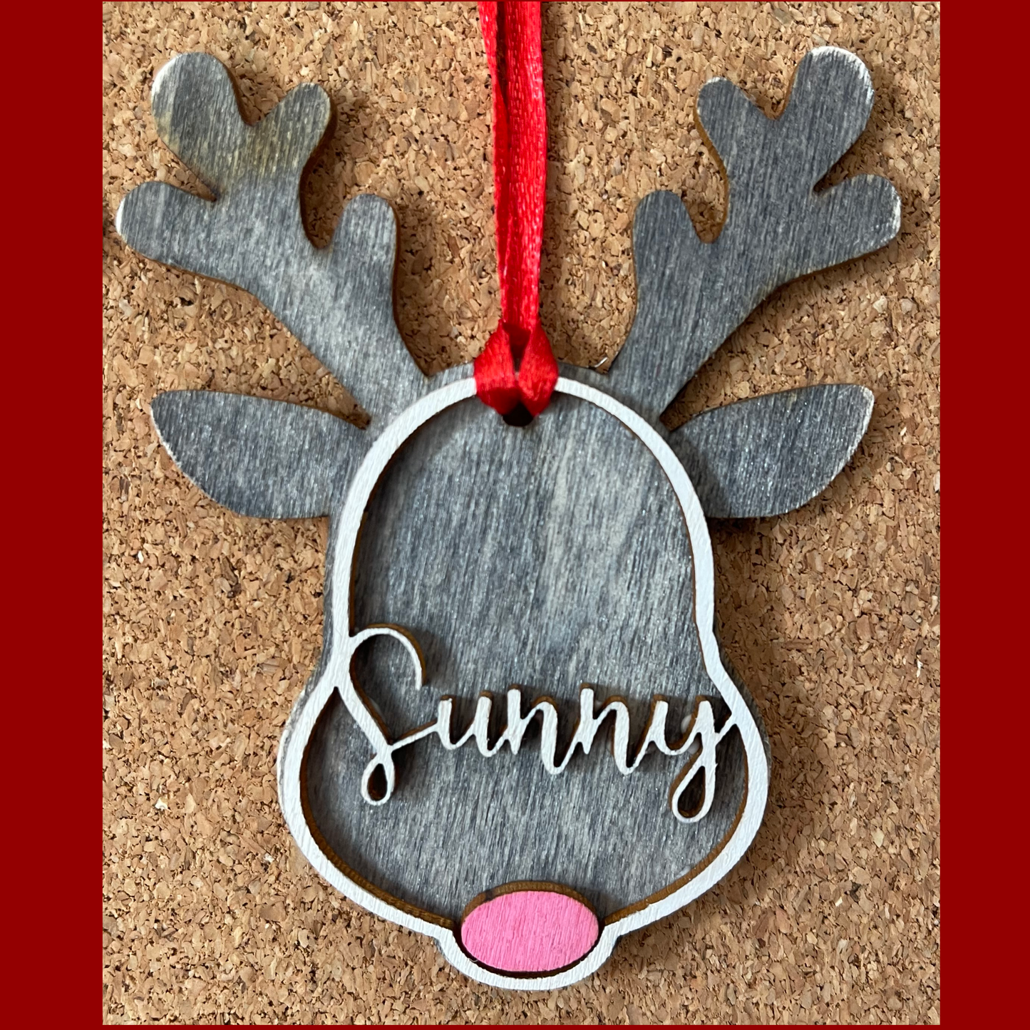 Reindeer Name Ornaments