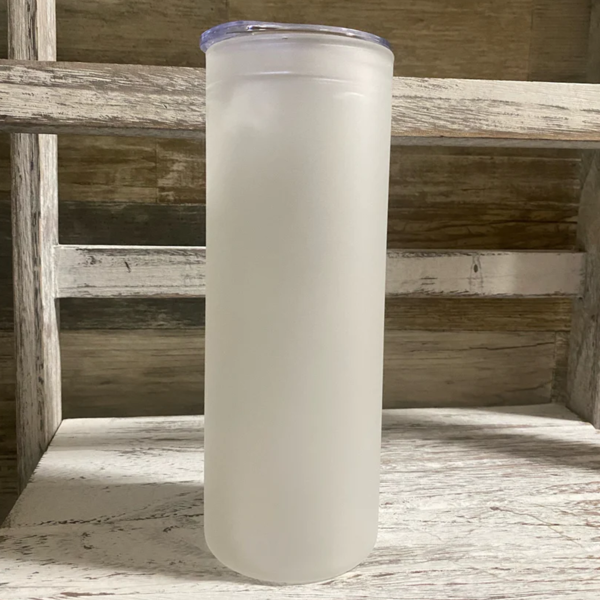 25 oz Frosted Glass Tumbler - Mad Crow Blanks